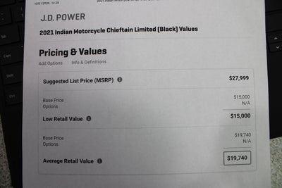 2021 INDIAN CHIEFTAIN LIMITED Base