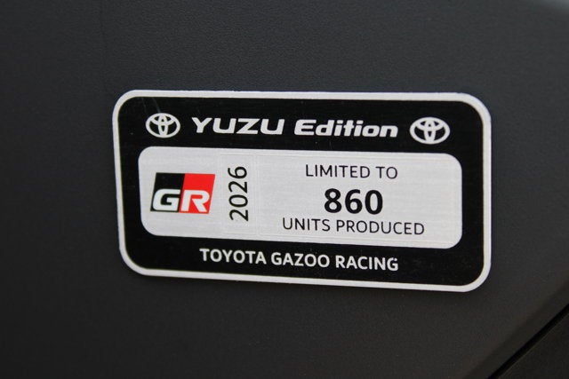 2026 Toyota GR86 GR86 Yuzu Edition
