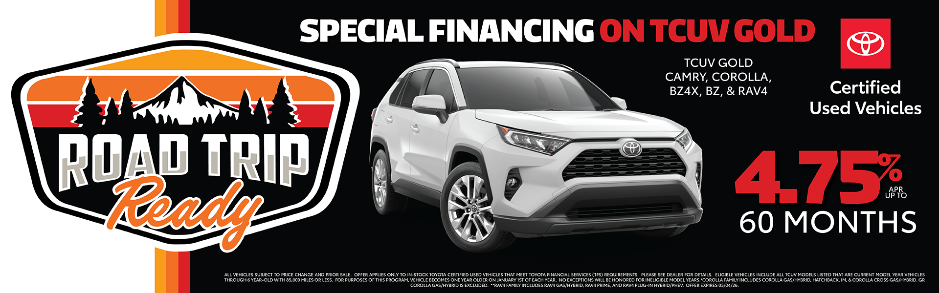 Special Financing on TCUV Gold