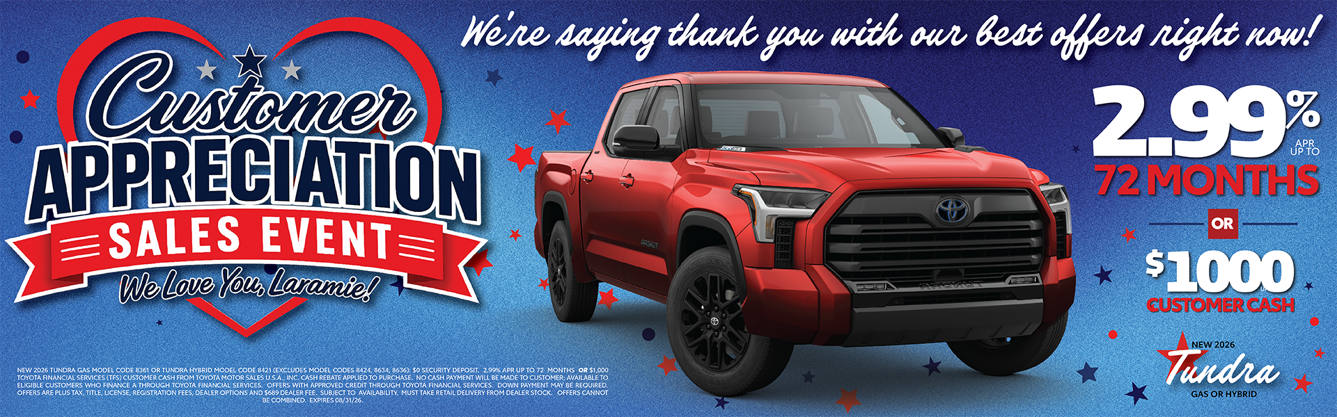 Sizzling Summer Savings on Tundra