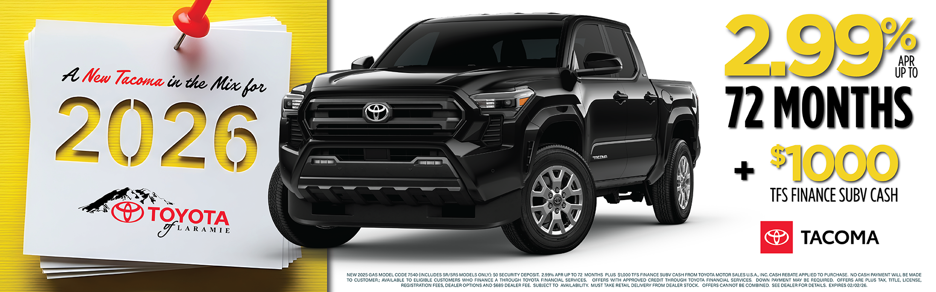 A New Tacoma in the Mix for 2026