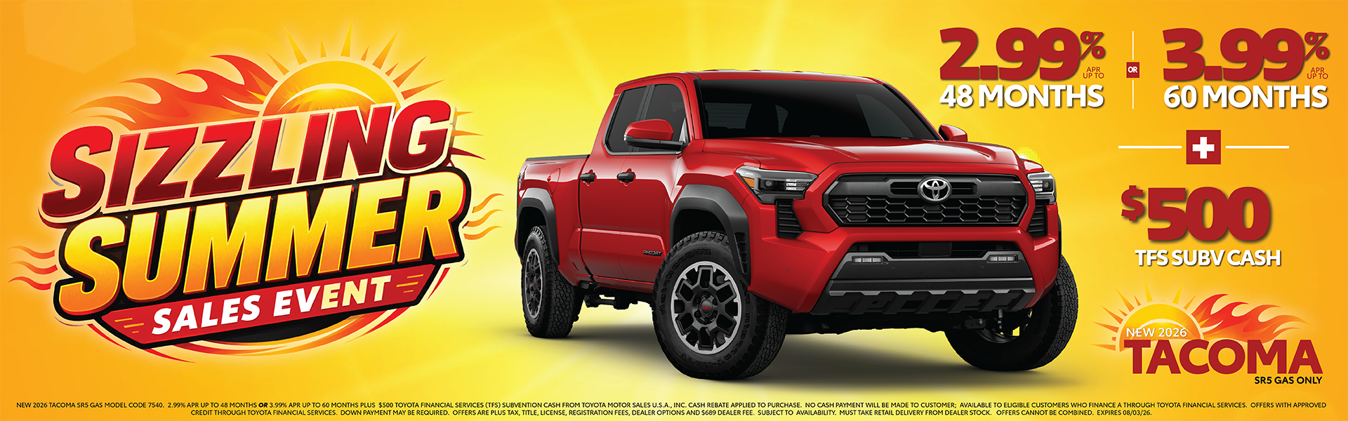 Sizzling Summer Savings on Tacoma