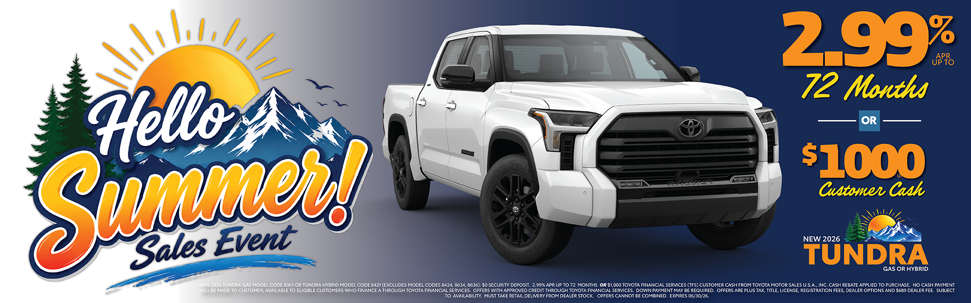 Great Tundra Finance Offer!