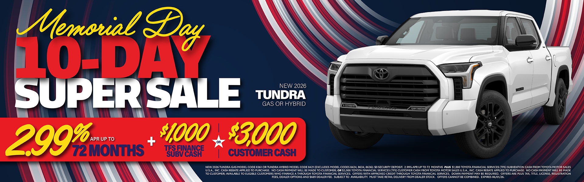 Tundra Super Sale Offer