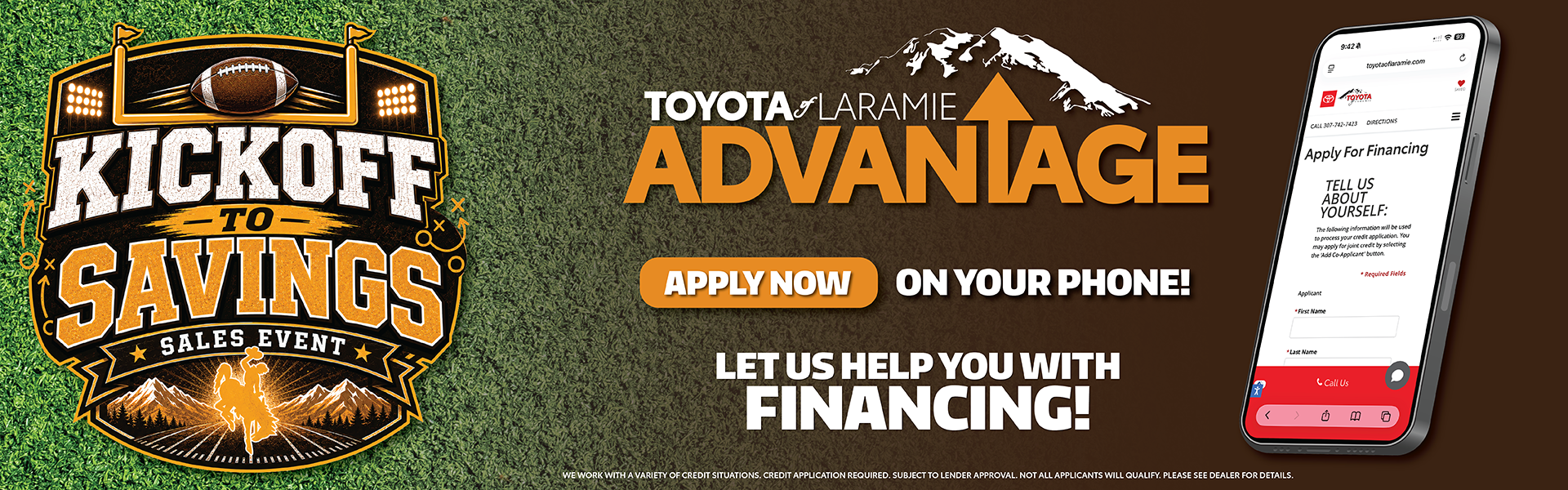 Easy Financing with the Toyota of Laramie Advantage