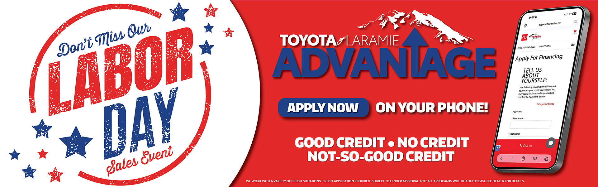 Easy Financing with the Toyota of Laramie Advantage