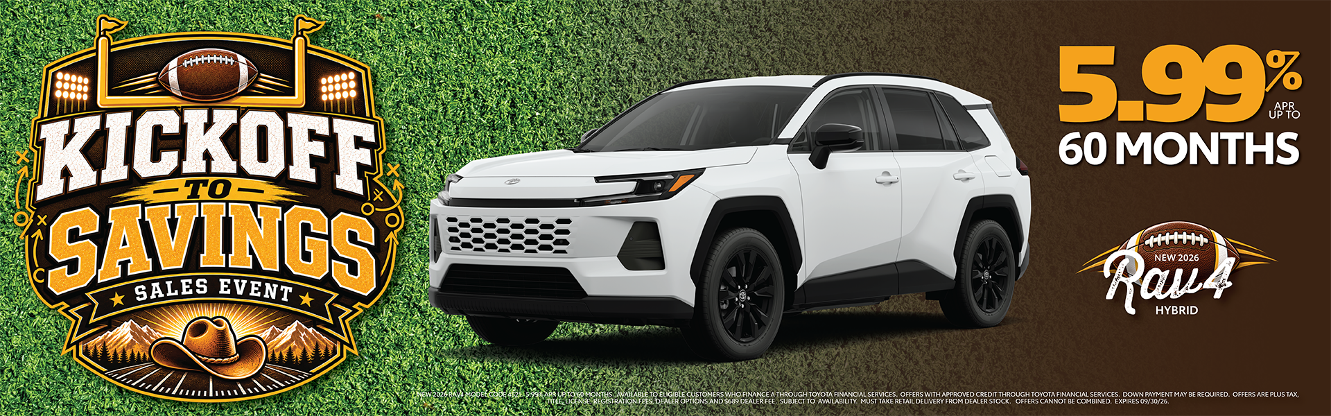 Kickoff to Savings on a New RAV4