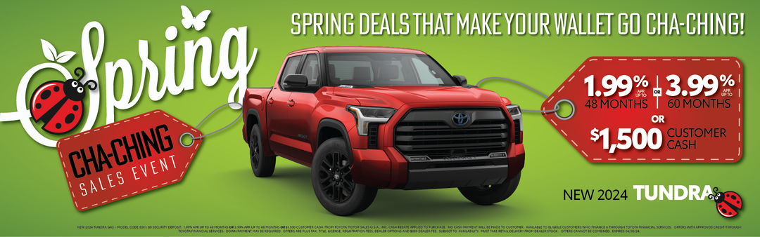 Spring Cha-Ching Sales Event